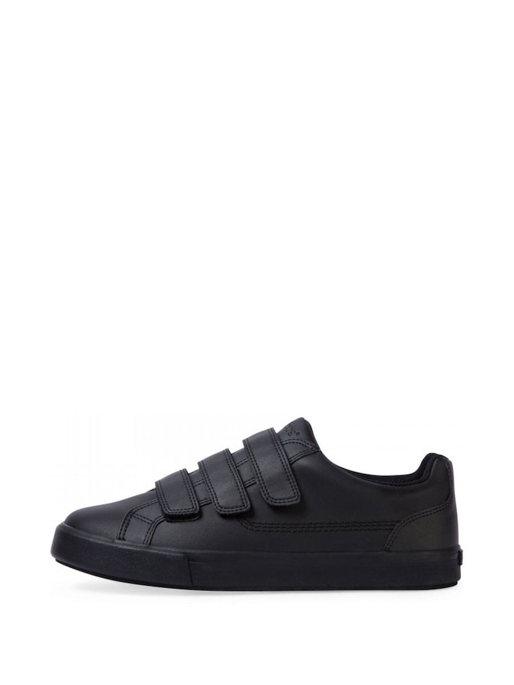 Kickers Black Tovni Hook and Loop Trainers - Image 2 of 8 Kickers Black Tovni Hook and Loop Trainers - Image 2 of 8