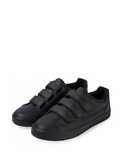Kickers Black Tovni Hook and Loop Trainers - Image 4 of 8