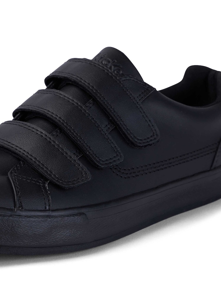 Kickers Black Tovni Hook and Loop Trainers - Image 8 of 8 Kickers Black Tovni Hook and Loop Trainers - Image 8 of 8