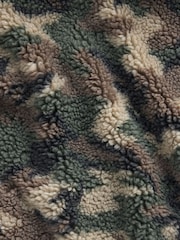 Gap Green Camo Sherpa Relaxed Camo Zip-Up Fleece (4-13yrs) - Image 5 of 5