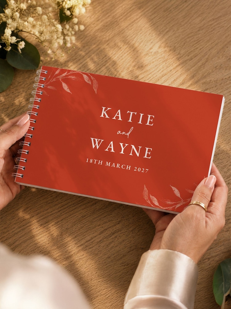 Personalised Botanical Guest Book by PMC - Image 1 of 4 Personalised Botanical Guest Book by PMC - Image 1 of 4