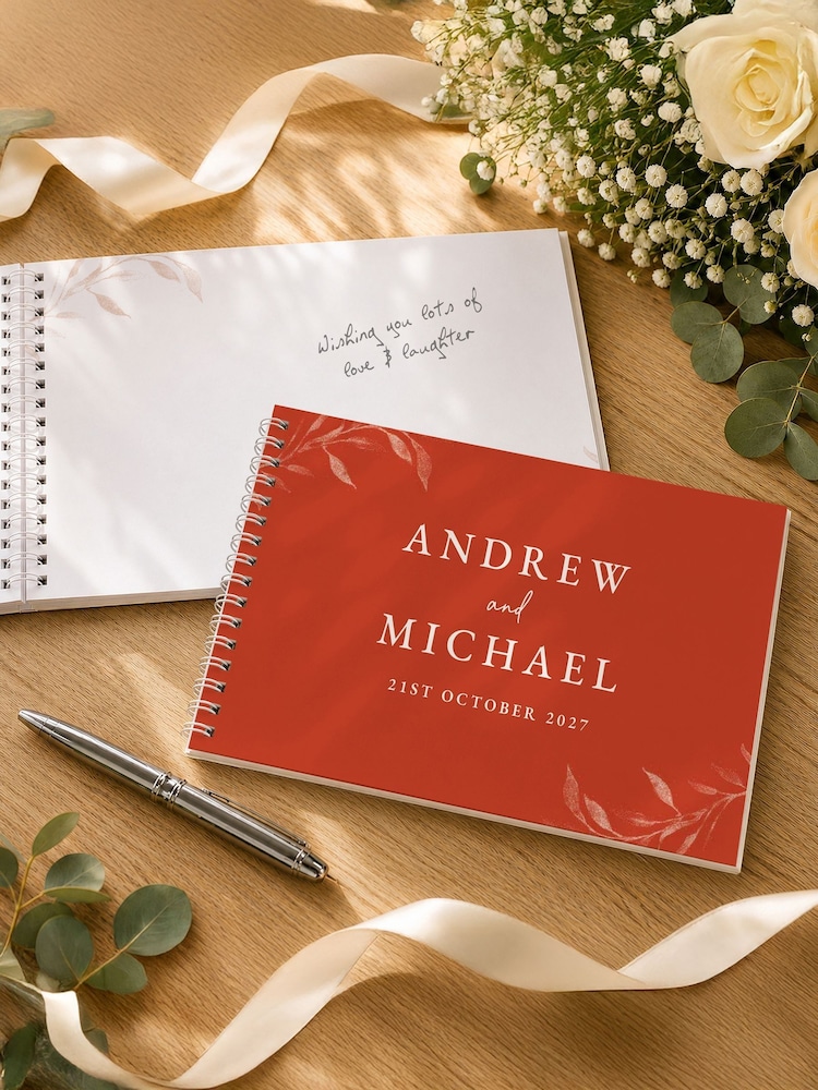 Personalised Botanical Guest Book by PMC - Image 2 of 4 Personalised Botanical Guest Book by PMC - Image 2 of 4