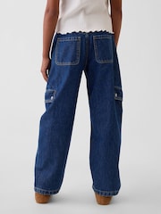 Mörk tvätt - Gap Barrel Cargo Jeans (5-13år) - Bild 2 av 5