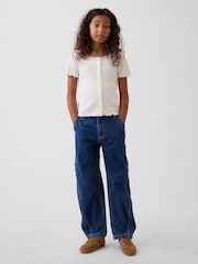 Mörk tvätt - Gap Barrel Cargo Jeans (5-13år) - Bild 3 av 5
