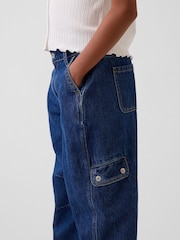 Mörk tvätt - Gap Barrel Cargo Jeans (5-13år) - Bild 5 av 5