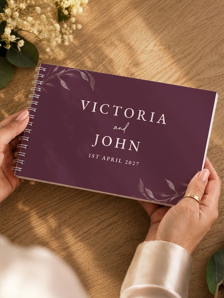 Personalised Botanical Guest Book by PMC - Image 1 of 4 Personalised Botanical Guest Book by PMC - Image 1 of 4