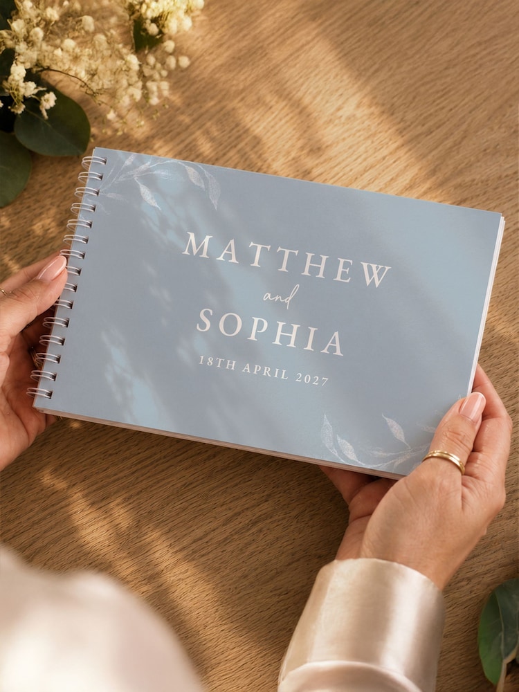 Personalised Botanical Guest Book by PMC - Image 1 of 4 Personalised Botanical Guest Book by PMC - Image 1 of 4