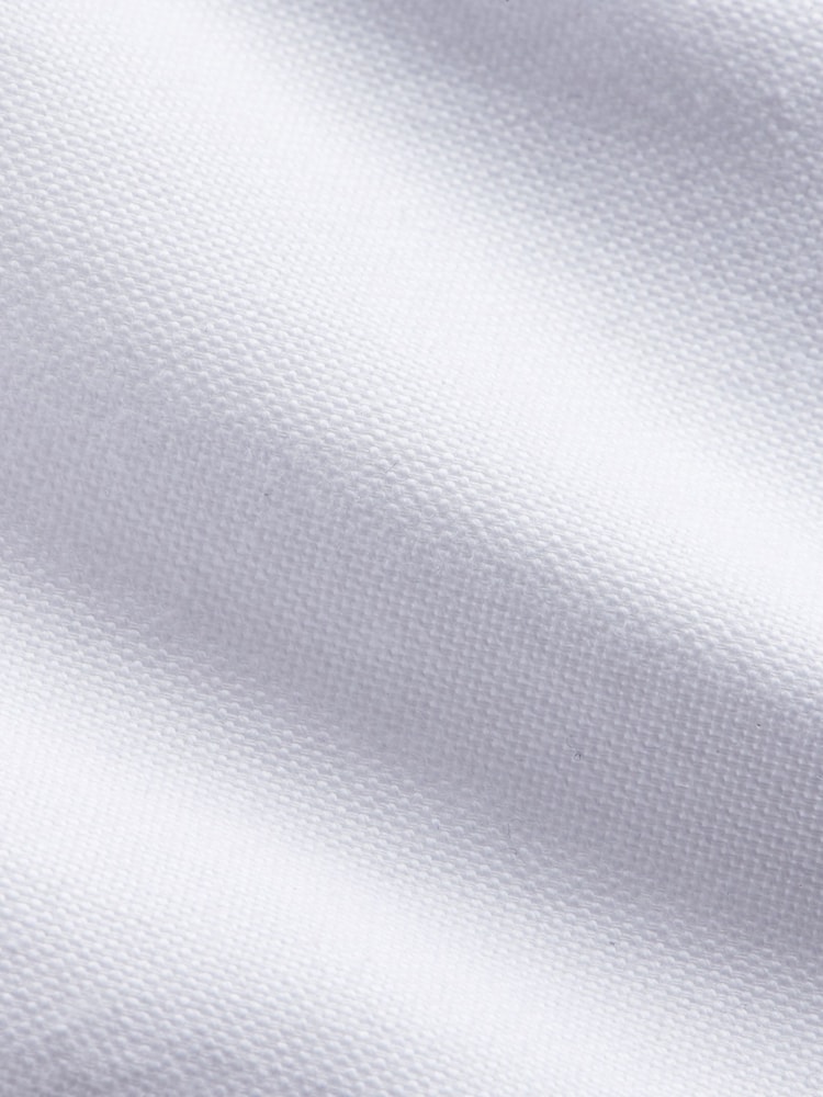 Peckham Rye White Oxford Long Sleeve 100% Cotton Shirt - Image 7 of 7