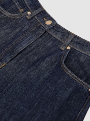 Reiss Dark Blue Levitt Petite Barrel-Leg Jeans - Image 7 of 8