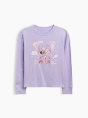 Gap Purple Disney Lilo and Stitch Oversized Graphic T-Shirt (4-13yrs) - Image 1 of 3