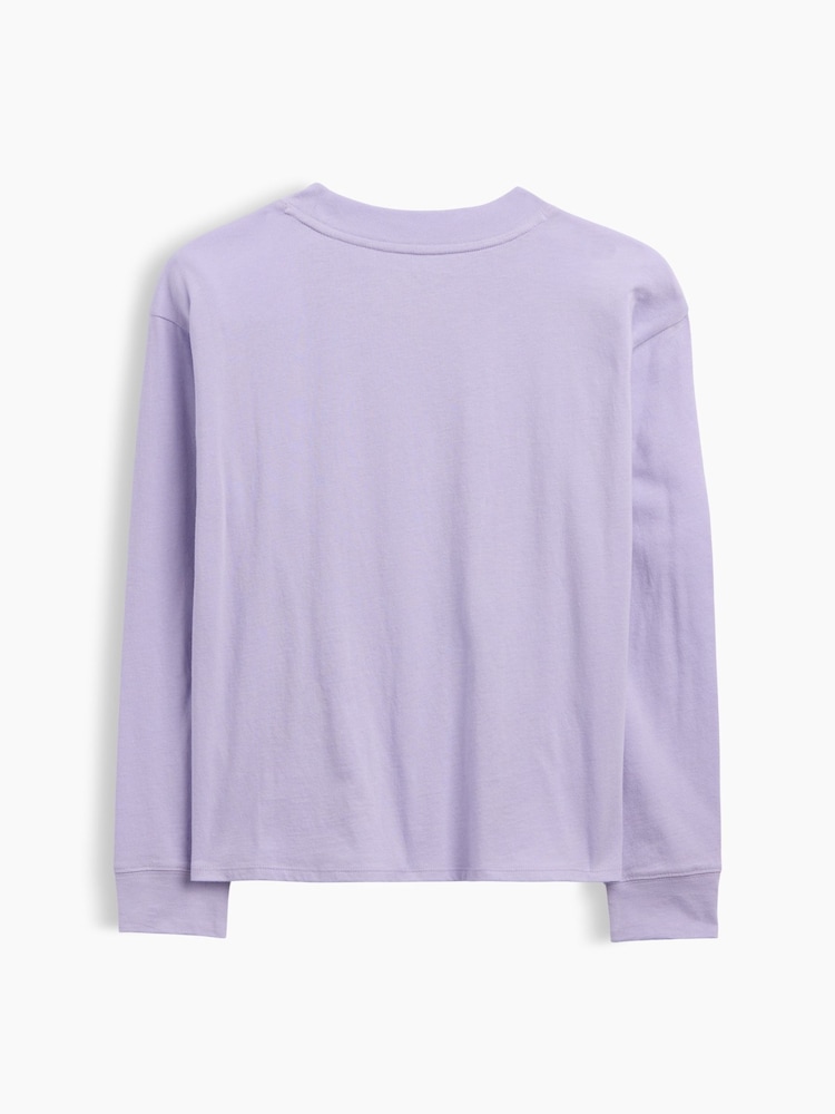 Gap Purple Disney Lilo and Stitch Oversized Graphic T-Shirt (4-13yrs) - Image 2 of 3