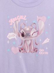 Gap Purple Disney Lilo and Stitch Oversized Graphic T-Shirt (4-13yrs) - Image 3 of 3