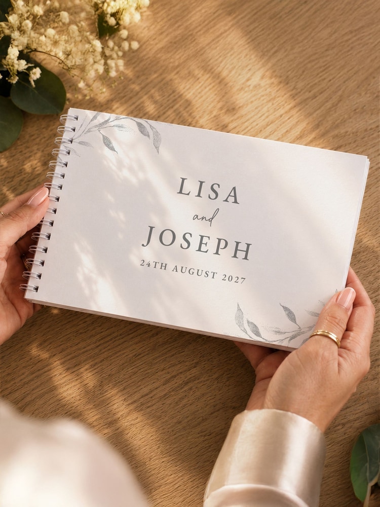 Personalised Botanical Guest Book by PMC - Image 1 of 4 Personalised Botanical Guest Book by PMC - Image 1 of 4