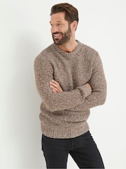 FatFace Natural Hove Crew Jumper - Image 1 of 6