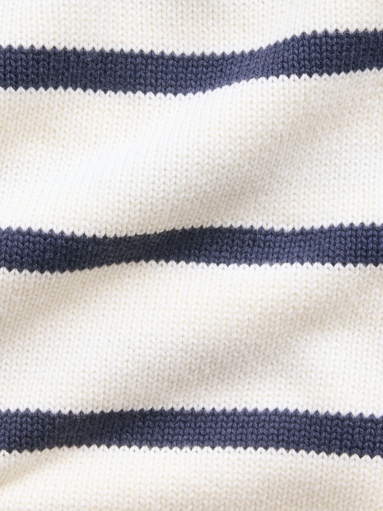 Gap Cream/Navy Stripe Oversized Rolled Neck Jumper (4-13yrs) - Image 5 of 5