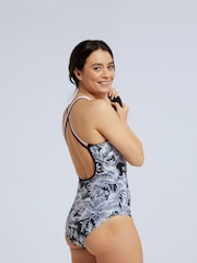 Animal Black/White Strappy Zora Womens Swimsuit - Image 2 of 11