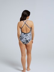 Animal Black/White Strappy Zora Womens Swimsuit - Image 3 of 11