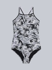 Animal Black/White Strappy Zora Womens Swimsuit - Image 6 of 11
