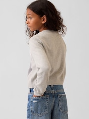 Gap Grey Argyle CashSoft Cardigan (4-13yrs) - Image 2 of 5