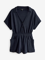 Navy Blue Summer Playsuit - Image 6 of 7