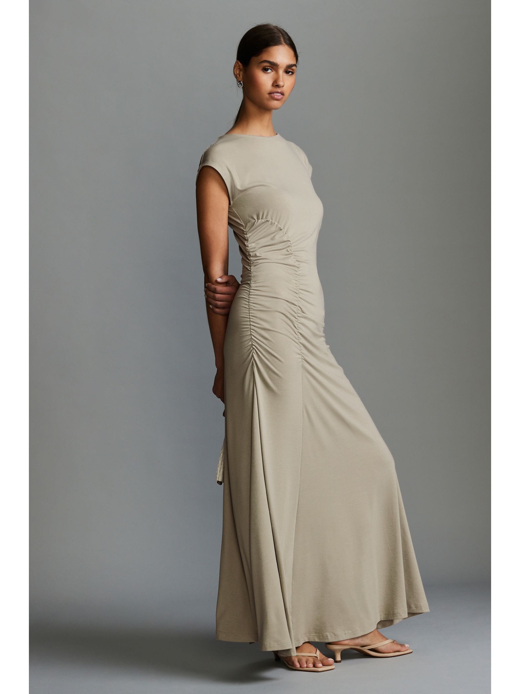 Stone ruched dress on sale