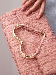 Pink Heart Handle Clutch Bag - Image 4 of 11