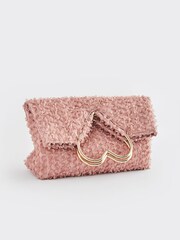 Pink Heart Handle Clutch Bag - Image 6 of 11