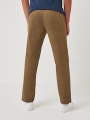 Tan Brown Relaxed Fit Stretch Chino Trousers - Image 2 of 5