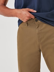 Tan Brown Relaxed Fit Stretch Chino Trousers - Image 3 of 5