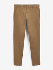 Tan Brown Relaxed Fit Stretch Chino Trousers - Image 4 of 5