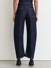 Reiss Dark Blue Levitt Barrel-Leg Jeans - Image 7 of 9
