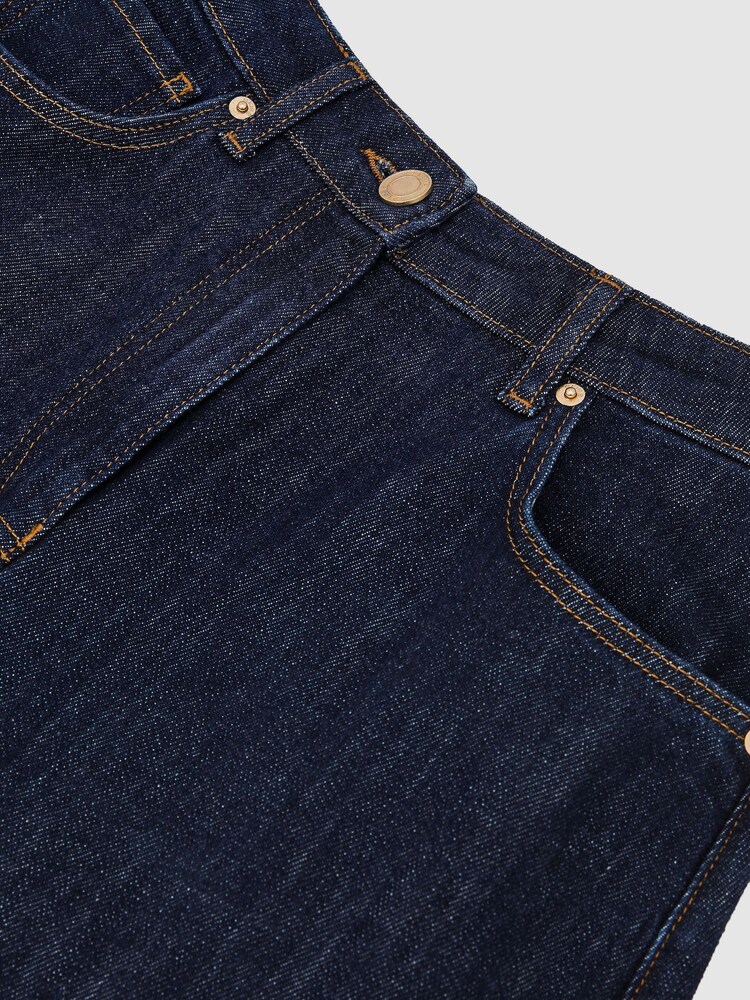 Reiss Dark Blue Levitt Barrel-Leg Jeans - Image 9 of 9 Reiss Dark Blue Levitt Barrel-Leg Jeans - Image 9 of 9