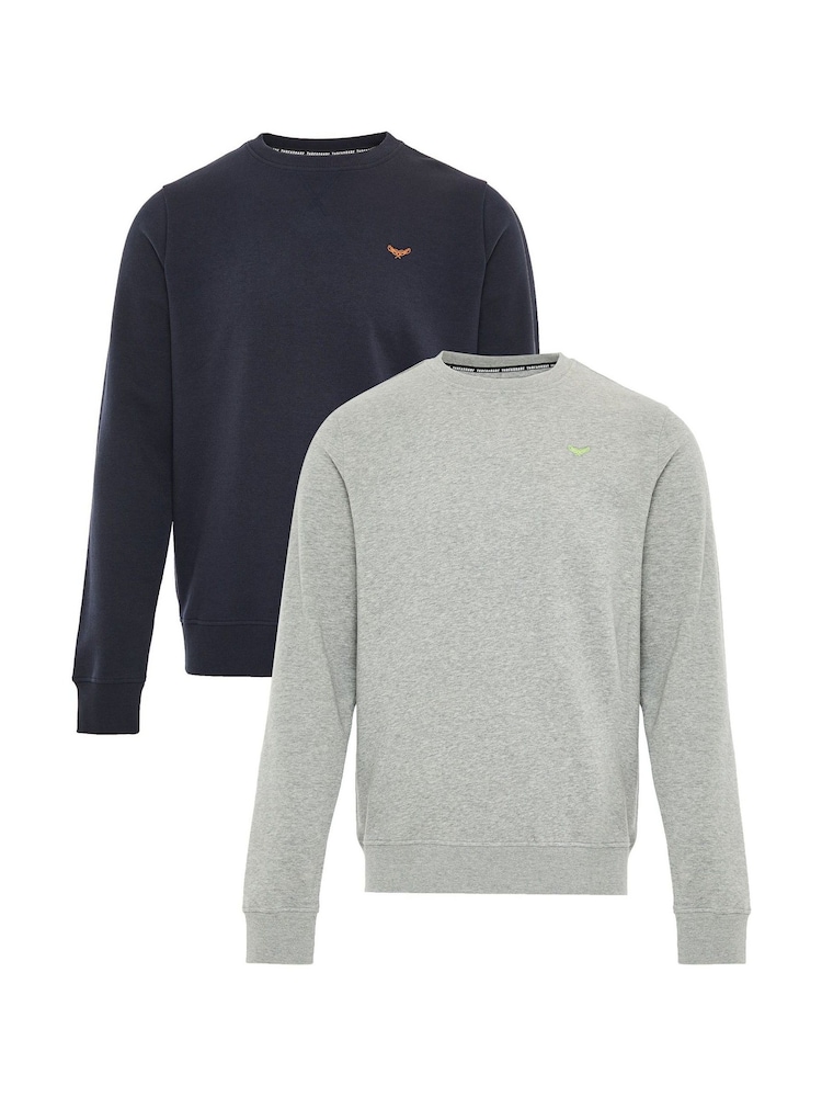 Threadbare Grey Crew Neck Sweatshirt - Image 6 of 6