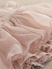 Mamas & Papas Pink Bubble Sleeve Dress - Image 4 of 4