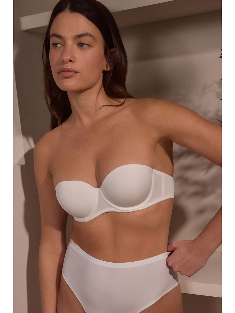 White A-E Push Up Strapless Multiway Bra - Image 1 of 7 White A-E Push Up Strapless Multiway Bra - Image 1 of 7