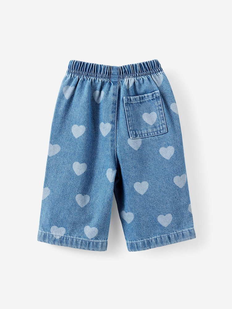 Cotton On Blue Baby Denim Straight Leg Jeans - Image 2 of 3 Cotton On Blue Baby Denim Straight Leg Jeans - Image 2 of 3