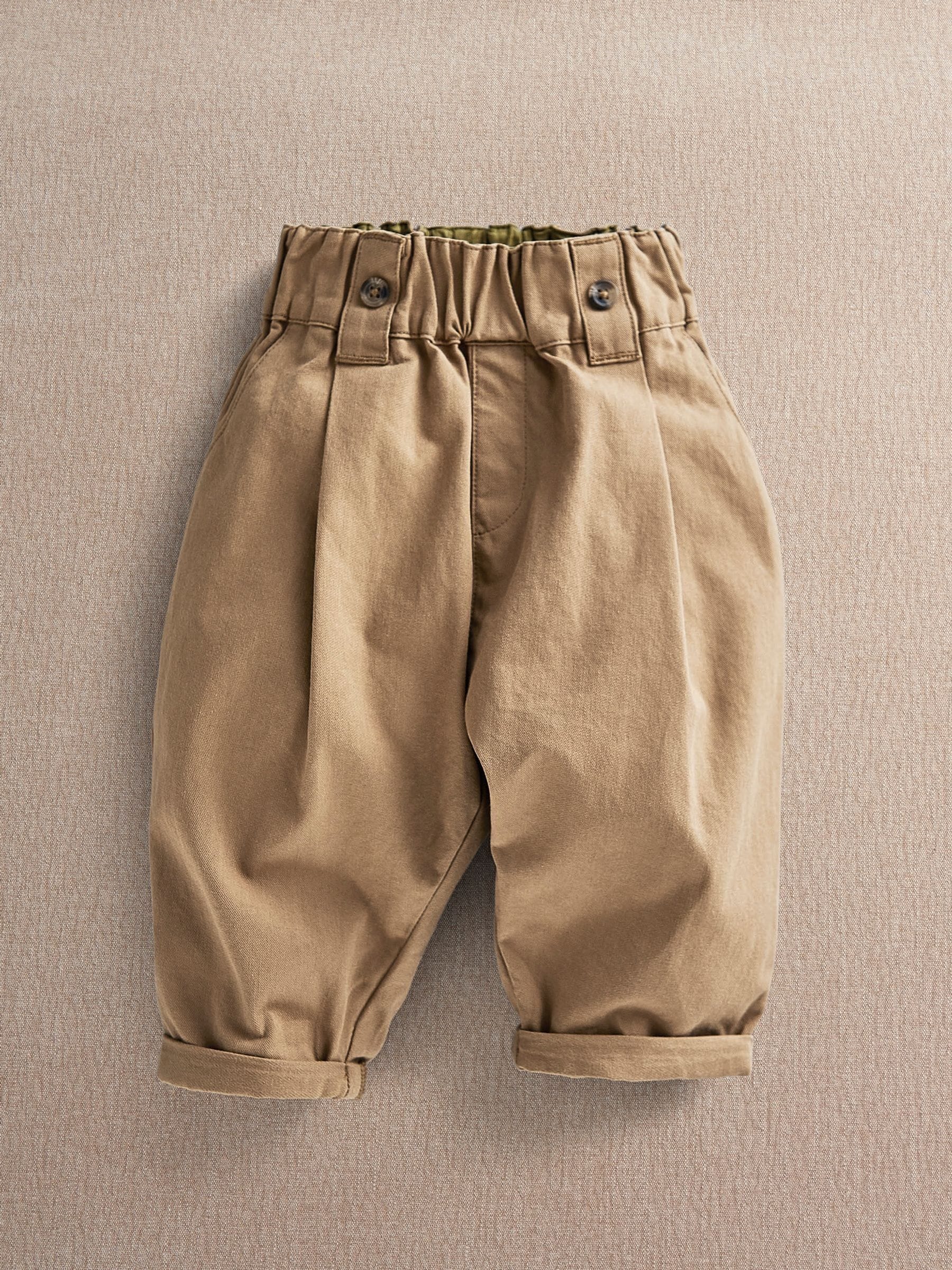 Mamas & Papas - Boys' Trousers - 6-9 Months - Tan - Image 2