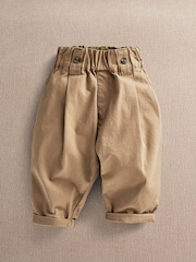 Mamas & Papas Brown Relaxed Fit Tan Trousers - Image 1 of 4