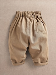Mamas & Papas Brown Relaxed Fit Tan Trousers - Image 2 of 4