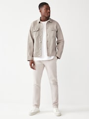 Neutral Denim Trucker Jacket - Image 2 of 7