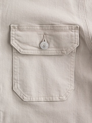 Neutral Denim Trucker Jacket - Image 6 of 7