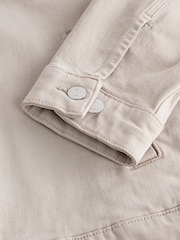 Neutral Denim Trucker Jacket - Image 7 of 7