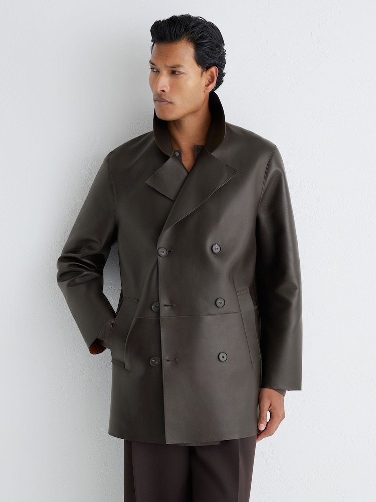 Atelier Leather Double-Breasted Jacket - Image 1 of 11