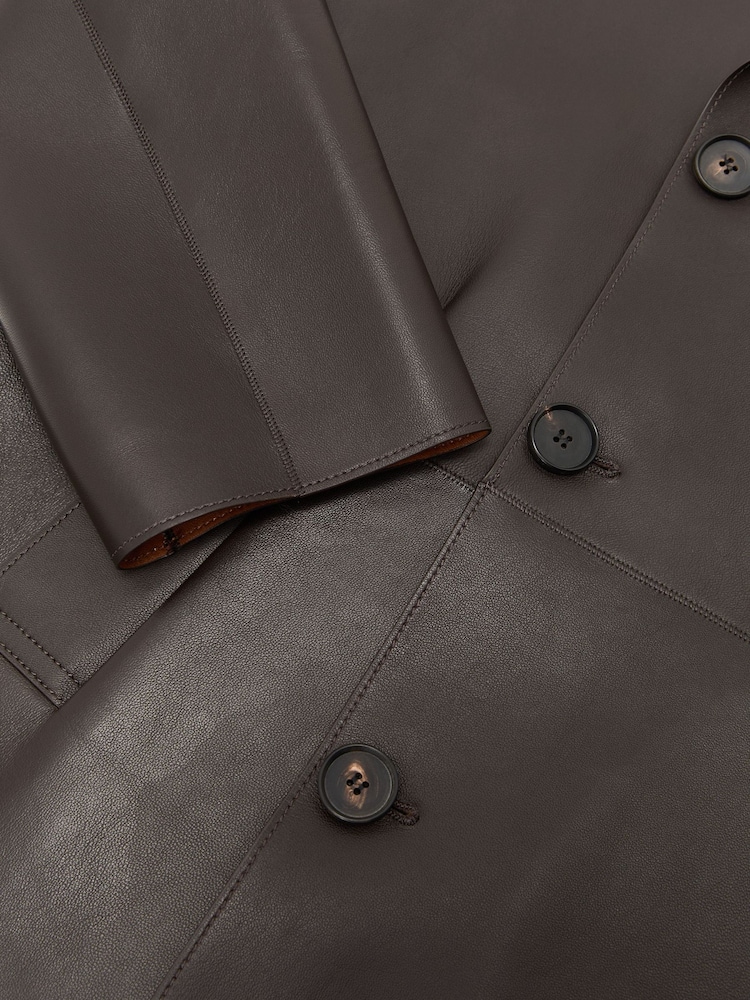 Atelier Leather Double-Breasted Jacket - Image 11 of 11