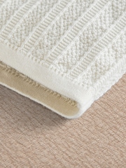 Mamas & Papas Cream Textured Knit Polo Shirt - Image 3 of 3