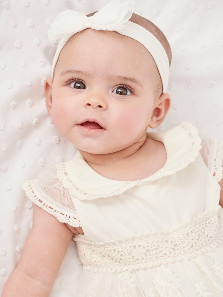 White Christening Baby Dress (0mths-2yrs) - Image 2 of 5