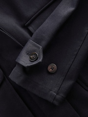 Navy Blue Premium Twill Boxy Jacket - Image 6 of 10