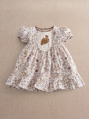 Vestido floral de dobby da Mamas & Papas - Imagem 1 de 3