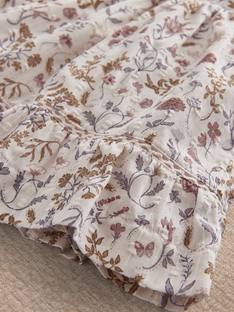 Vestido floral de dobby da Mamas & Papas - Imagem 3 de 3