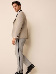Stone Natural Slim Tuxedo Suit Trousers - Image 2 of 10